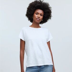 Madewell Dolman Sleeve Crewneck Tee in Slub Knit